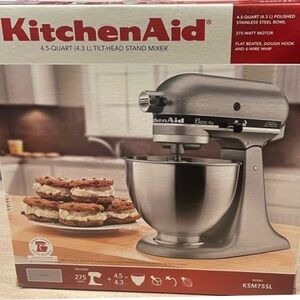BRAND NEW KitchenAid (KSM75SL) - 4.5 Quart Tilt-Head Stand Mixer